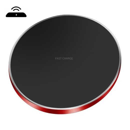 Universal Fast Charging QI Wireless Charging Pad Red