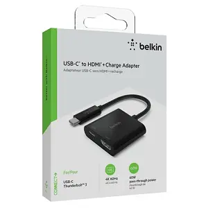 Belkin USB-C to HDMI 60W Adapter - Black