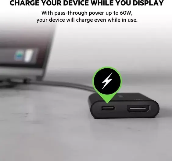 Belkin USB-C to HDMI 60W Adapter with pass through charging